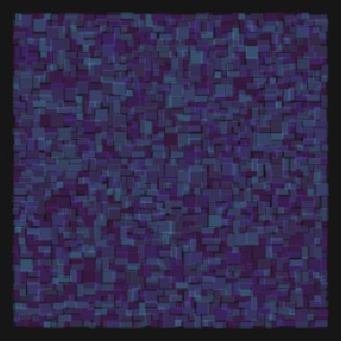 Soyut geometrik desen üretken hesaplama sanatı illüstrasyonu, fayans renk parçalarının taklidi