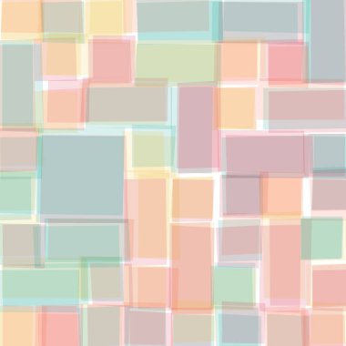 Soyut geometrik desen üretken hesaplama sanatı illüstrasyonu, fayans renk parçalarının taklidi