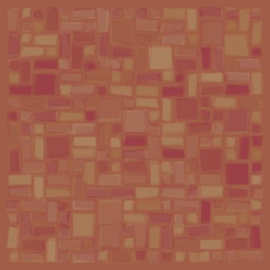 Soyut geometrik desen üretken hesaplama sanatı illüstrasyonu, fayans renk parçalarının taklidi