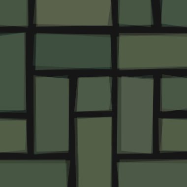 Soyut geometrik desen üretken hesaplama sanatı illüstrasyonu, fayans renk parçalarının taklidi