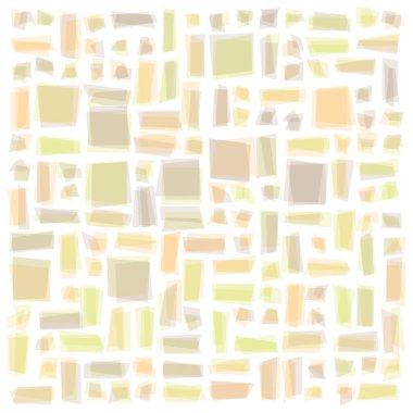 Soyut geometrik desen üretken hesaplama sanatı illüstrasyonu, fayans renk parçalarının taklidi