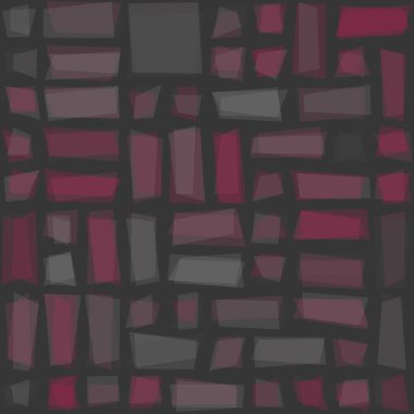 Soyut geometrik desen üretken hesaplama sanatı illüstrasyonu, fayans renk parçalarının taklidi