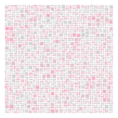 Soyut geometrik desen üretken hesaplama sanatı illüstrasyonu, fayans renk parçalarının taklidi