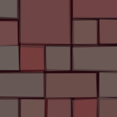 Soyut geometrik desen üretken hesaplama sanatı illüstrasyonu, fayans renk parçalarının taklidi