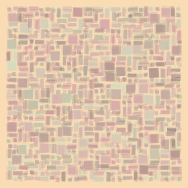 Soyut geometrik desen üretken hesaplama sanatı illüstrasyonu, fayans renk parçalarının taklidi