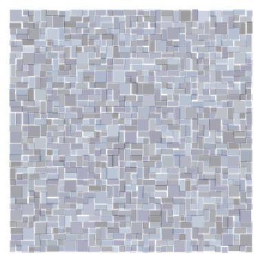 Soyut geometrik desen üretken hesaplama sanatı illüstrasyonu, fayans renk parçalarının taklidi