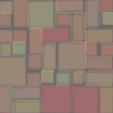 Soyut geometrik desen üretken hesaplama sanatı illüstrasyonu, fayans renk parçalarının taklidi