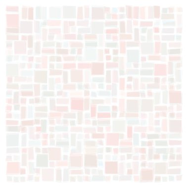 Soyut geometrik desen üretken hesaplama sanatı illüstrasyonu, fayans renk parçalarının taklidi