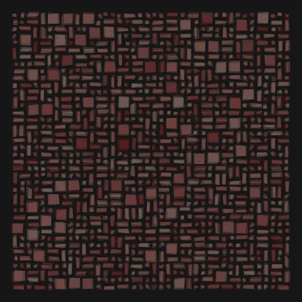 Soyut geometrik desen üretken hesaplama sanatı illüstrasyonu, fayans renk parçalarının taklidi