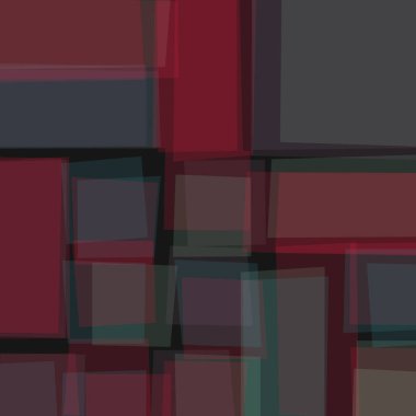 Soyut geometrik desen üretken hesaplama sanatı illüstrasyonu, fayans renk parçalarının taklidi