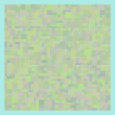 Soyut geometrik desen üretken hesaplama sanatı illüstrasyonu, fayans renk parçalarının taklidi