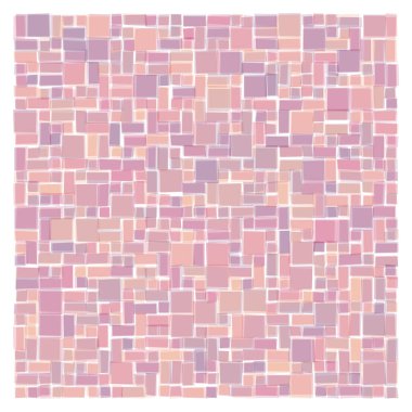 Soyut geometrik desen üretken hesaplama sanatı illüstrasyonu, fayans renk parçalarının taklidi