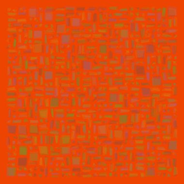 Soyut geometrik desen üretken hesaplama sanatı illüstrasyonu, fayans renk parçalarının taklidi