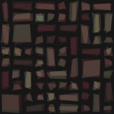 Soyut geometrik desen üretken hesaplama sanatı illüstrasyonu, fayans renk parçalarının taklidi