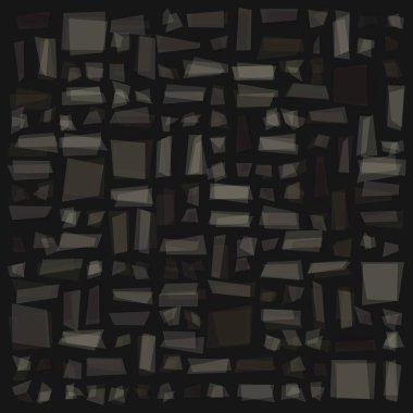 Soyut geometrik desen üretken hesaplama sanatı illüstrasyonu, fayans renk parçalarının taklidi