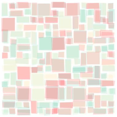 Soyut geometrik desen üretken hesaplama sanatı illüstrasyonu, fayans renk parçalarının taklidi