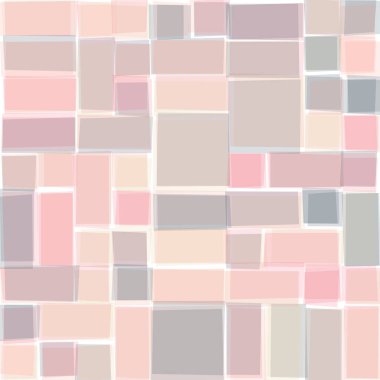 Soyut geometrik desen üretken hesaplama sanatı illüstrasyonu, fayans renk parçalarının taklidi