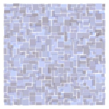 Soyut geometrik desen üretken hesaplama sanatı illüstrasyonu, fayans renk parçalarının taklidi