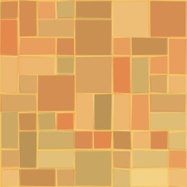 Soyut geometrik desen üretken hesaplama sanatı illüstrasyonu, fayans renk parçalarının taklidi