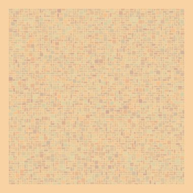 Soyut geometrik desen üretken hesaplama sanatı illüstrasyonu, fayans renk parçalarının taklidi