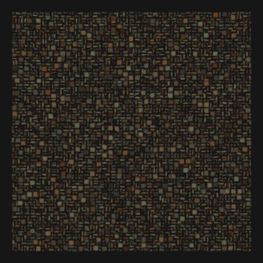 Soyut geometrik desen üretken hesaplama sanatı illüstrasyonu, fayans renk parçalarının taklidi