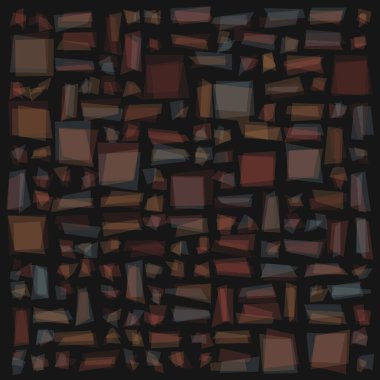 Soyut geometrik desen üretken hesaplama sanatı illüstrasyonu, fayans renk parçalarının taklidi