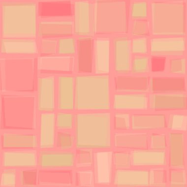 Soyut geometrik desen üretken hesaplama sanatı illüstrasyonu, fayans renk parçalarının taklidi