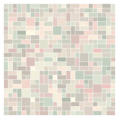 Soyut geometrik desen üretken hesaplama sanatı illüstrasyonu, fayans renk parçalarının taklidi