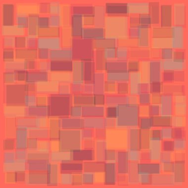 Soyut geometrik desen üretken hesaplama sanatı illüstrasyonu, fayans renk parçalarının taklidi