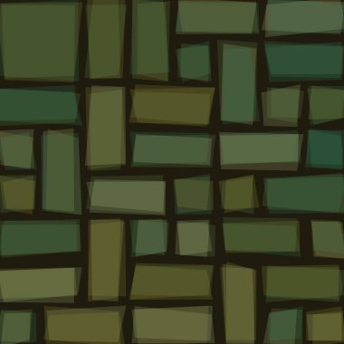 Soyut geometrik desen üretken hesaplama sanatı illüstrasyonu, fayans renk parçalarının taklidi