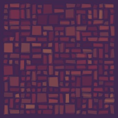 Soyut geometrik desen üretken hesaplama sanatı illüstrasyonu, fayans renk parçalarının taklidi