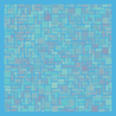 Soyut geometrik desen üretken hesaplama sanatı illüstrasyonu, fayans renk parçalarının taklidi