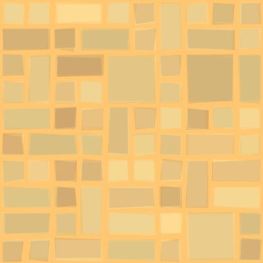 Soyut geometrik desen üretken hesaplama sanatı illüstrasyonu, fayans renk parçalarının taklidi