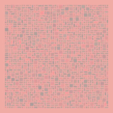 Soyut geometrik desen üretken hesaplama sanatı illüstrasyonu, fayans renk parçalarının taklidi