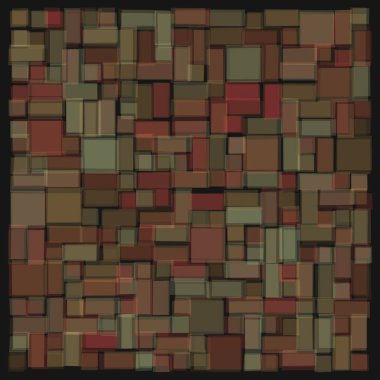 Soyut geometrik desen üretken hesaplama sanatı illüstrasyonu, fayans renk parçalarının taklidi