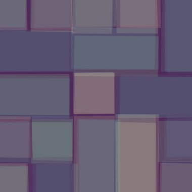 Soyut geometrik desen üretken hesaplama sanatı illüstrasyonu, fayans renk parçalarının taklidi