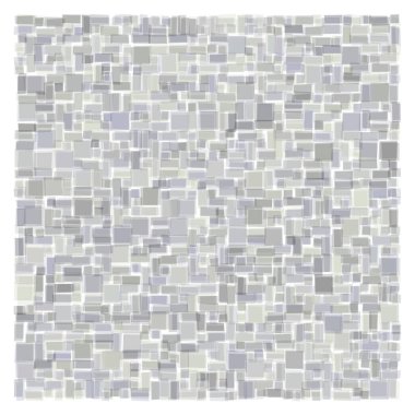 Soyut geometrik desen üretken hesaplama sanatı illüstrasyonu, fayans renk parçalarının taklidi