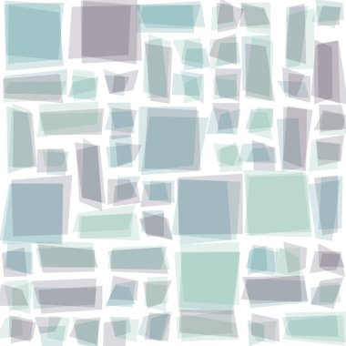 Soyut geometrik desen üretken hesaplama sanatı illüstrasyonu, fayans renk parçalarının taklidi