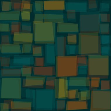 Soyut geometrik desen üretken hesaplama sanatı illüstrasyonu, fayans renk parçalarının taklidi