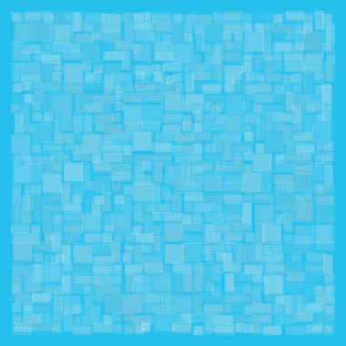 Soyut geometrik desen üretken hesaplama sanatı illüstrasyonu, fayans renk parçalarının taklidi