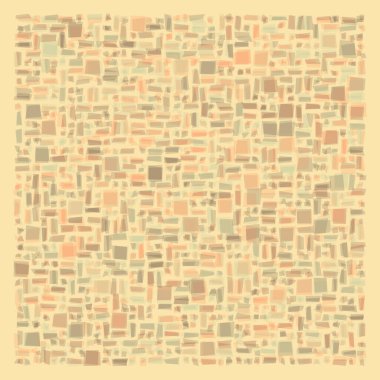 Soyut geometrik desen üretken hesaplama sanatı illüstrasyonu, fayans renk parçalarının taklidi