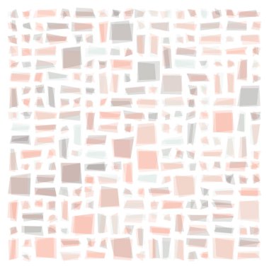 Soyut geometrik desen üretken hesaplama sanatı illüstrasyonu, fayans renk parçalarının taklidi