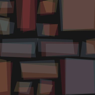 Soyut geometrik desen üretken hesaplama sanatı illüstrasyonu, fayans renk parçalarının taklidi