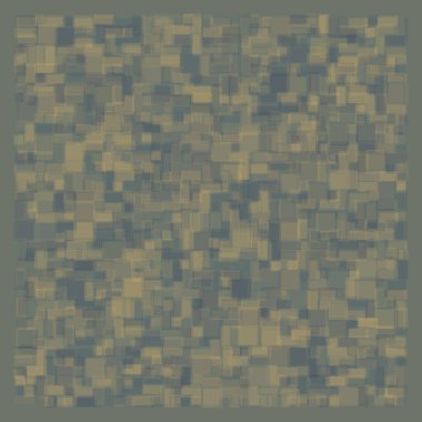 Soyut geometrik desen üretken hesaplama sanatı illüstrasyonu, fayans renk parçalarının taklidi