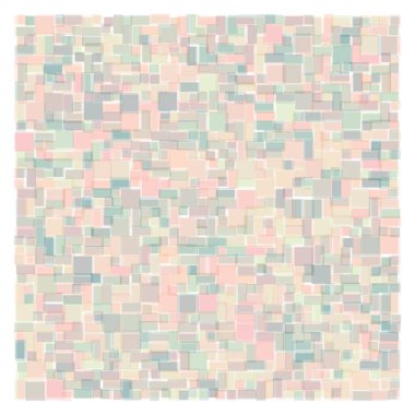 Soyut geometrik desen üretken hesaplama sanatı illüstrasyonu, fayans renk parçalarının taklidi