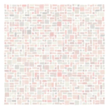 Soyut geometrik desen üretken hesaplama sanatı illüstrasyonu, fayans renk parçalarının taklidi