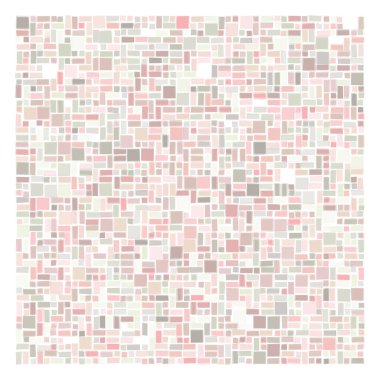 Soyut geometrik desen üretken hesaplama sanatı illüstrasyonu, fayans renk parçalarının taklidi