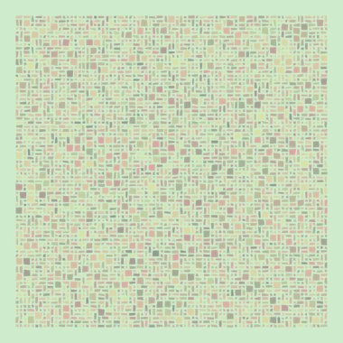 Soyut geometrik desen üretken hesaplama sanatı illüstrasyonu, fayans renk parçalarının taklidi