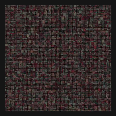 Soyut geometrik desen üretken hesaplama sanatı illüstrasyonu, fayans renk parçalarının taklidi