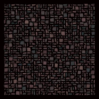 Soyut geometrik desen üretken hesaplama sanatı illüstrasyonu, fayans renk parçalarının taklidi